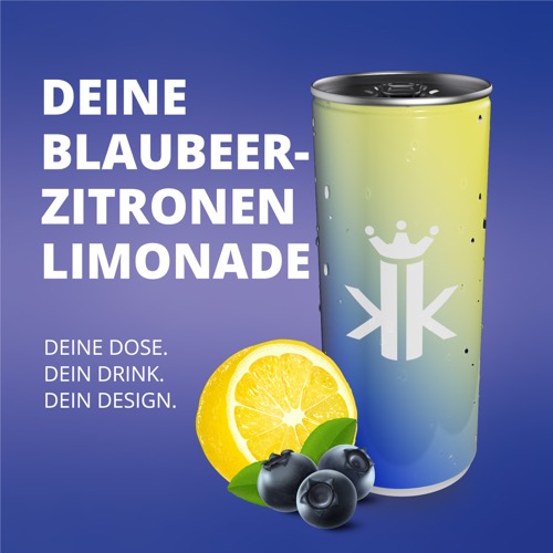 Blaubeer Zitronen Limonade
